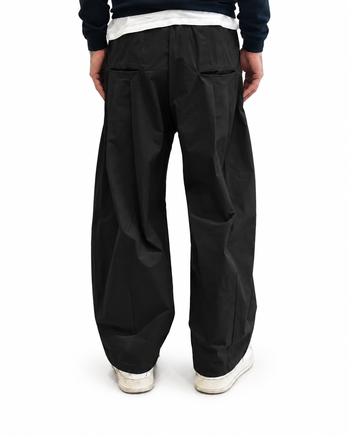 Pantalone Garcon con Pinces Nero