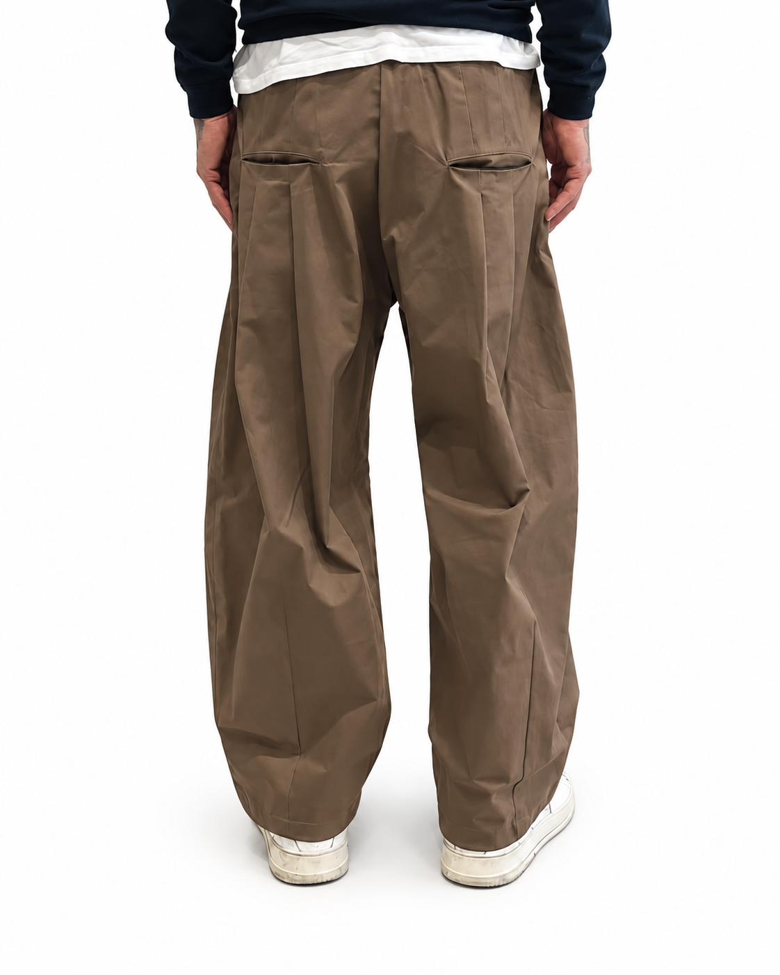 Pantalone Garcon con Pinces Tabacco