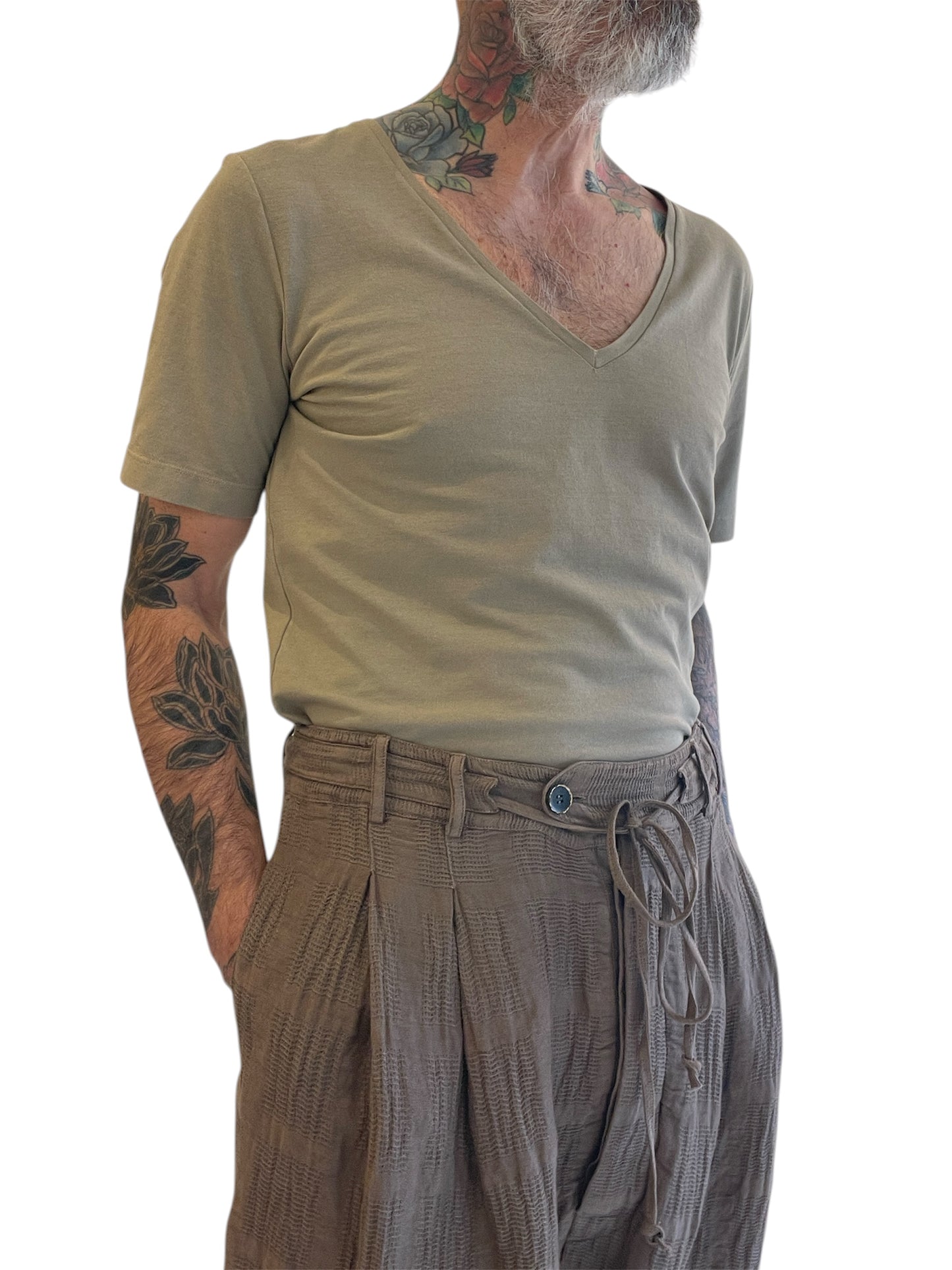 Pantalone con Coulisse e Pinces 2067 Brown