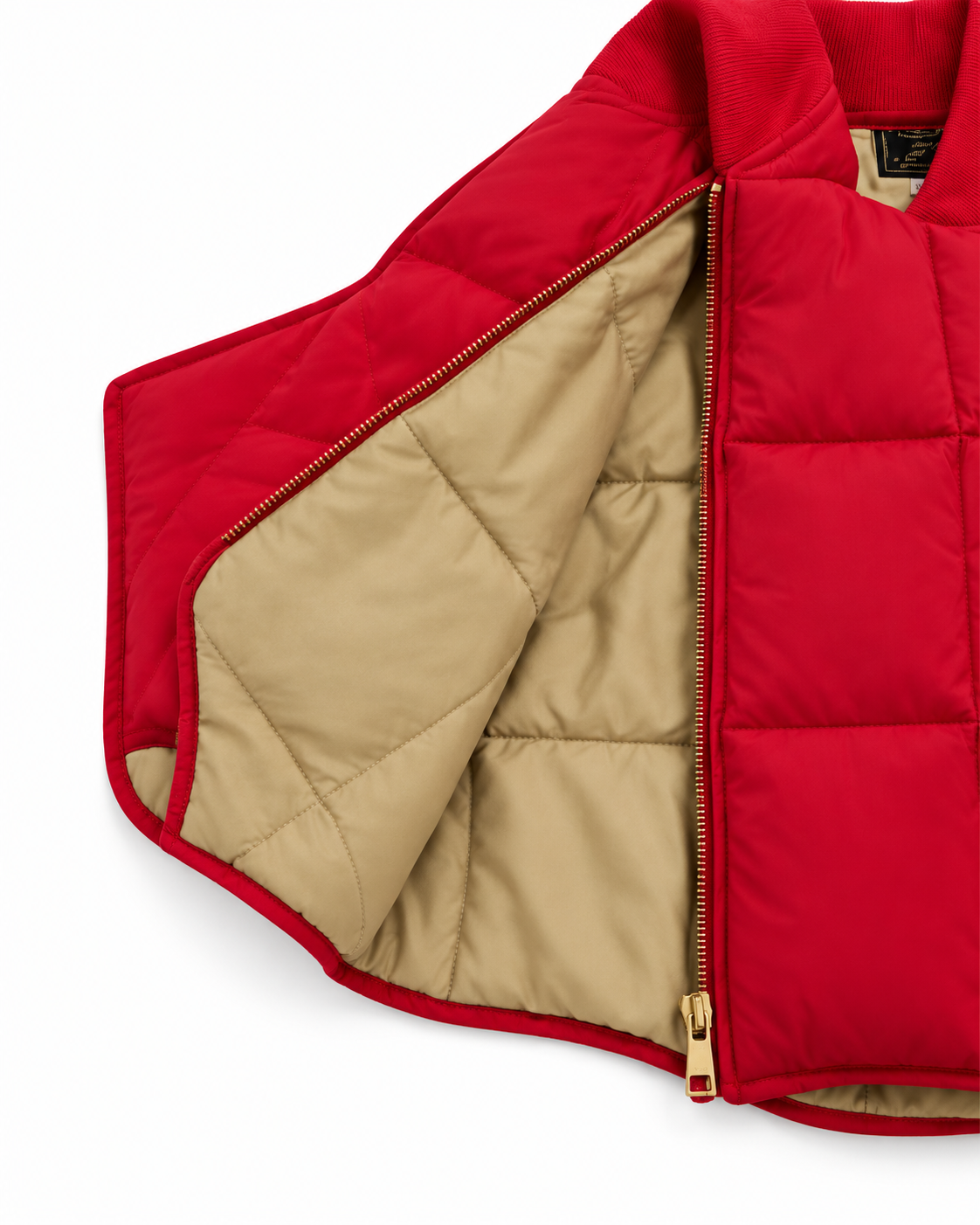 Gilet Seattle Imbottito in Piuma d'Oca Red