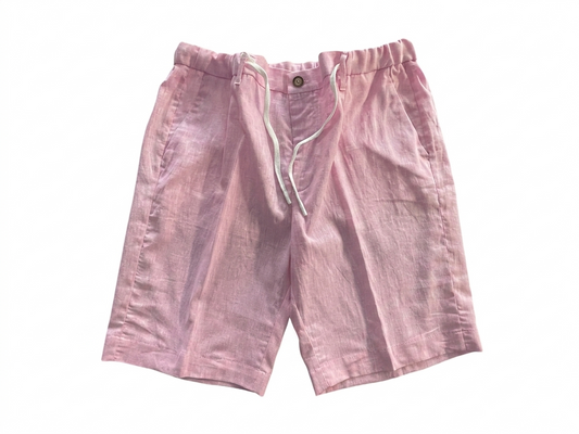 Bermuda Verdera Luxury – Rosa Pastello in Lino e Cotone