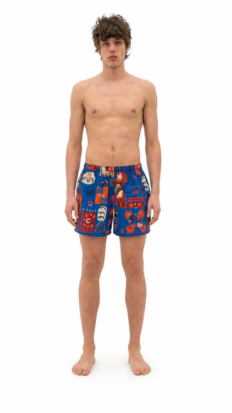Short Classic Beachwear – Tribal Cobalt