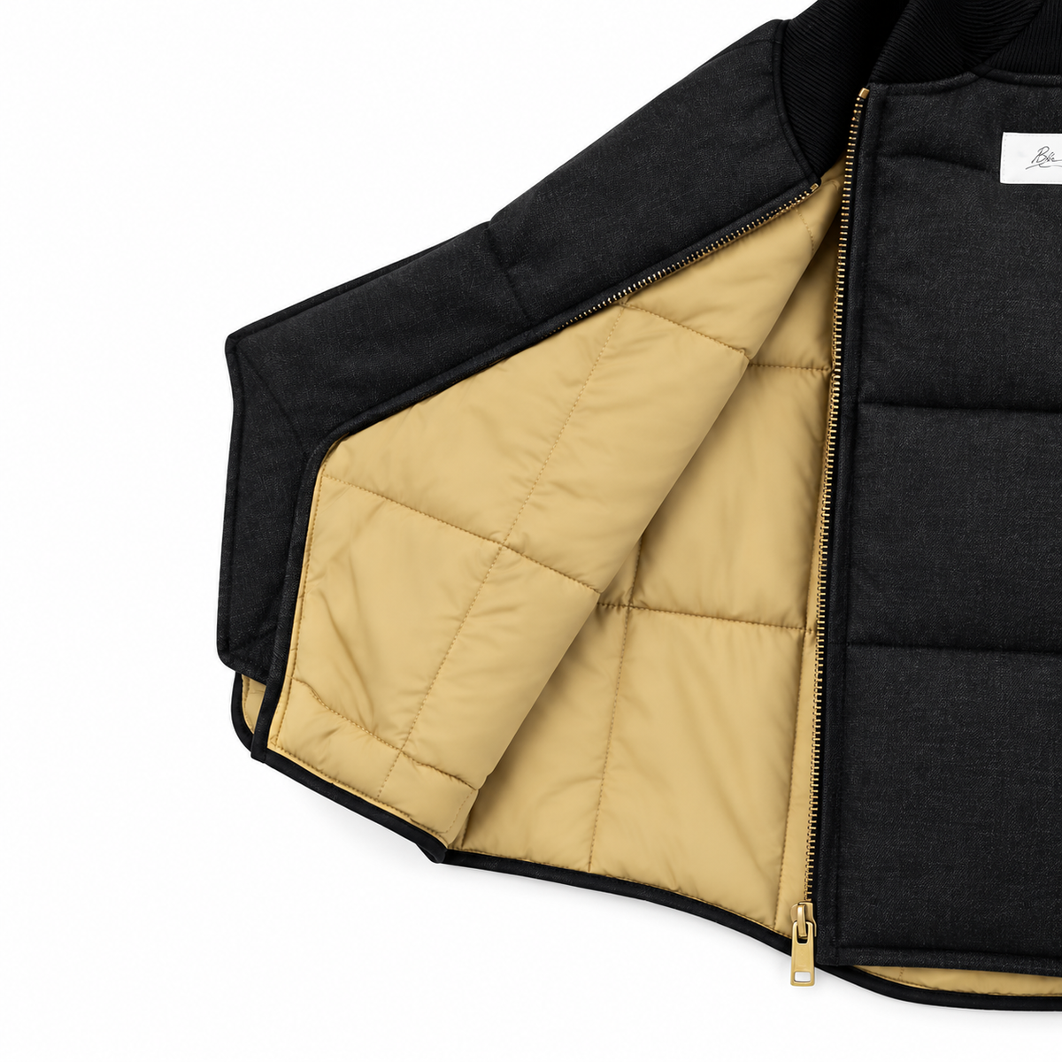 Gilet Seattle Imbottito in Piuma d'Oca Black Denim