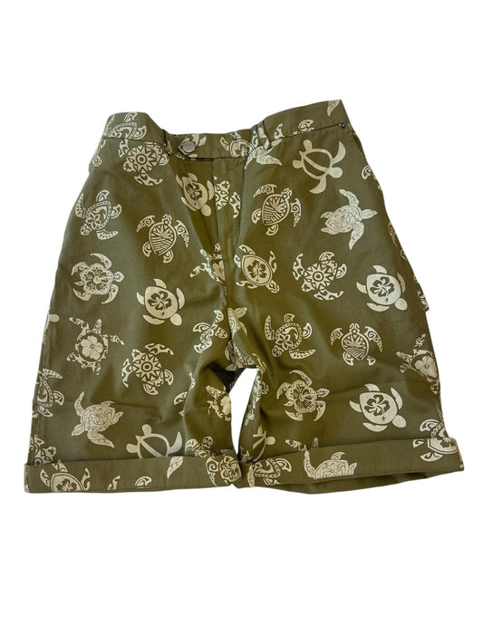 Bermuda Maison Crazy Worker 3.2 – Olive Green Turtle Print