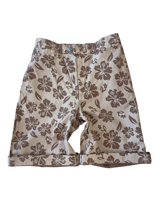 Bermuda Maison Crazy Worker 3.2 – Beige Floral Hibiscus