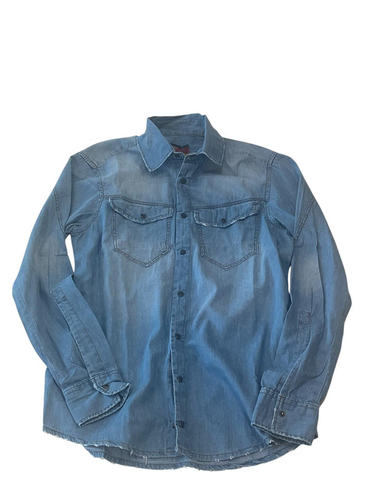 Camicia Denim Texana 6oz – Clear Wash