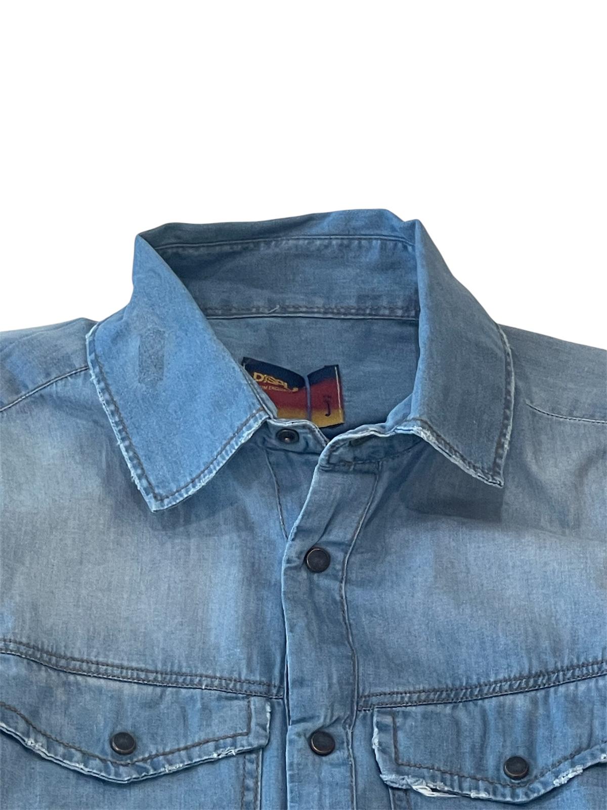 Camicia Denim Texana 6oz – Clear Wash