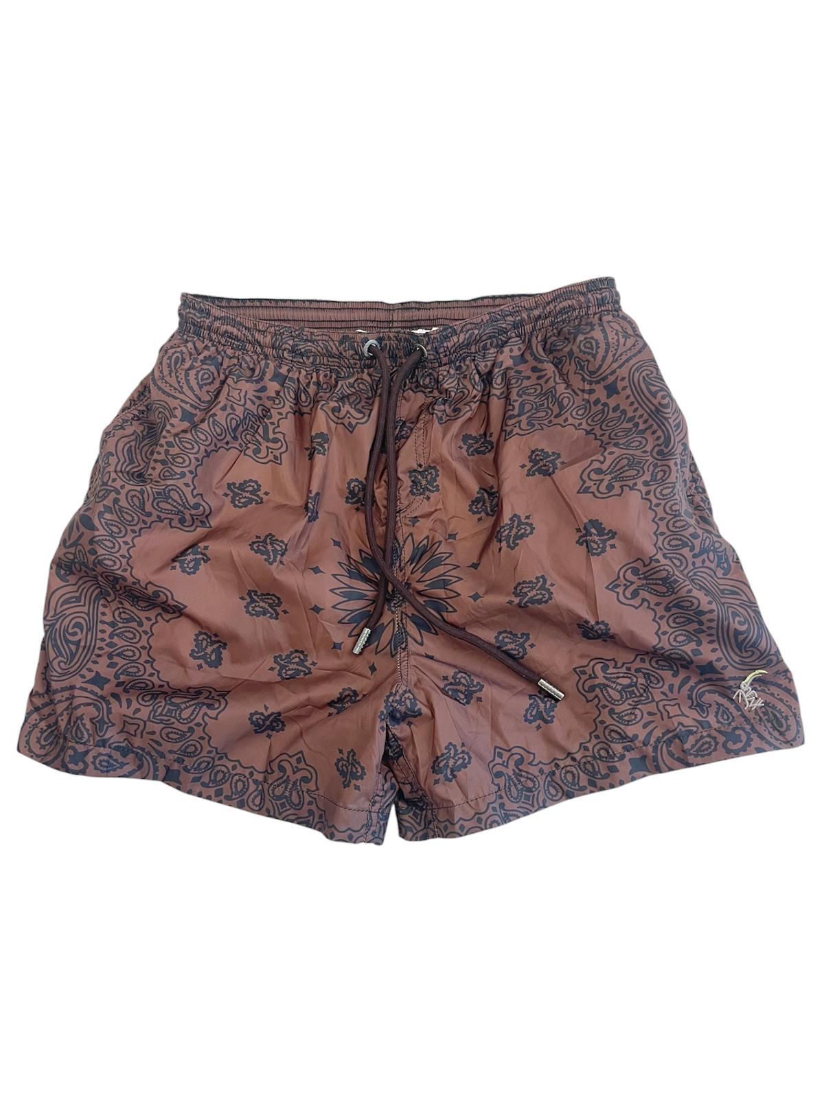Short Classic Beachwear – Bandana Chestnut