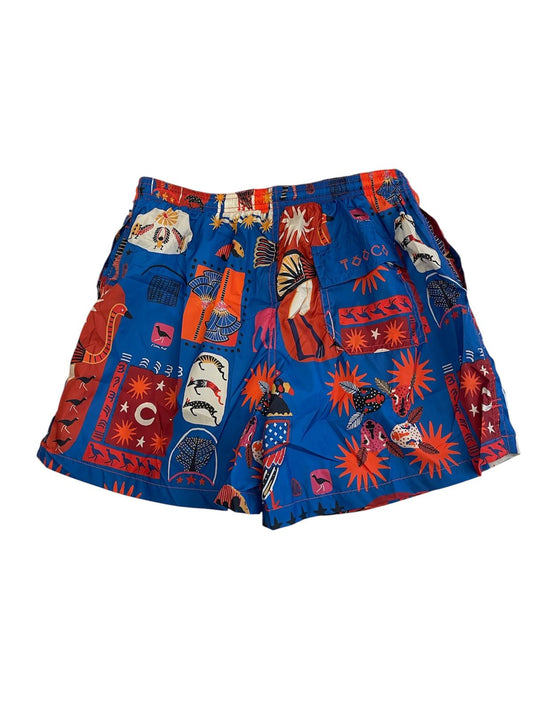 Short Classic Beachwear – Tribal Cobalt
