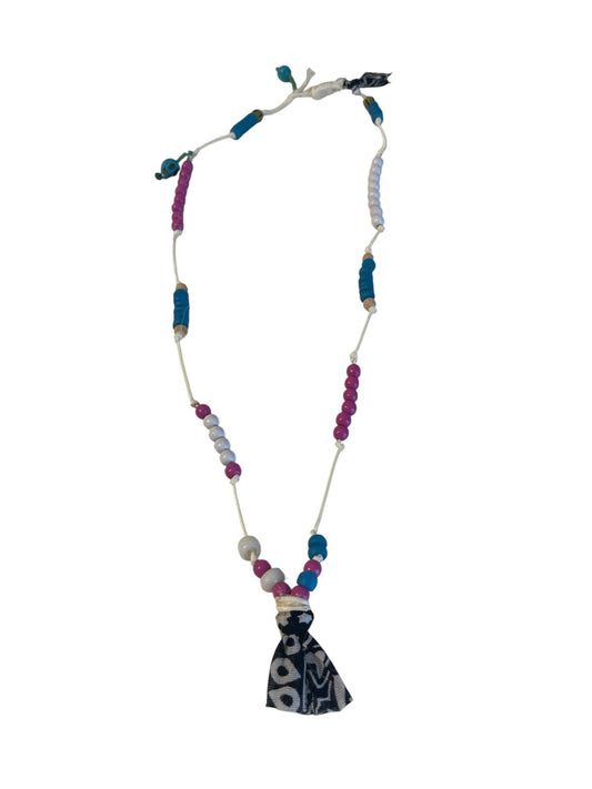 Collana Nomade – Magenta & Ikat