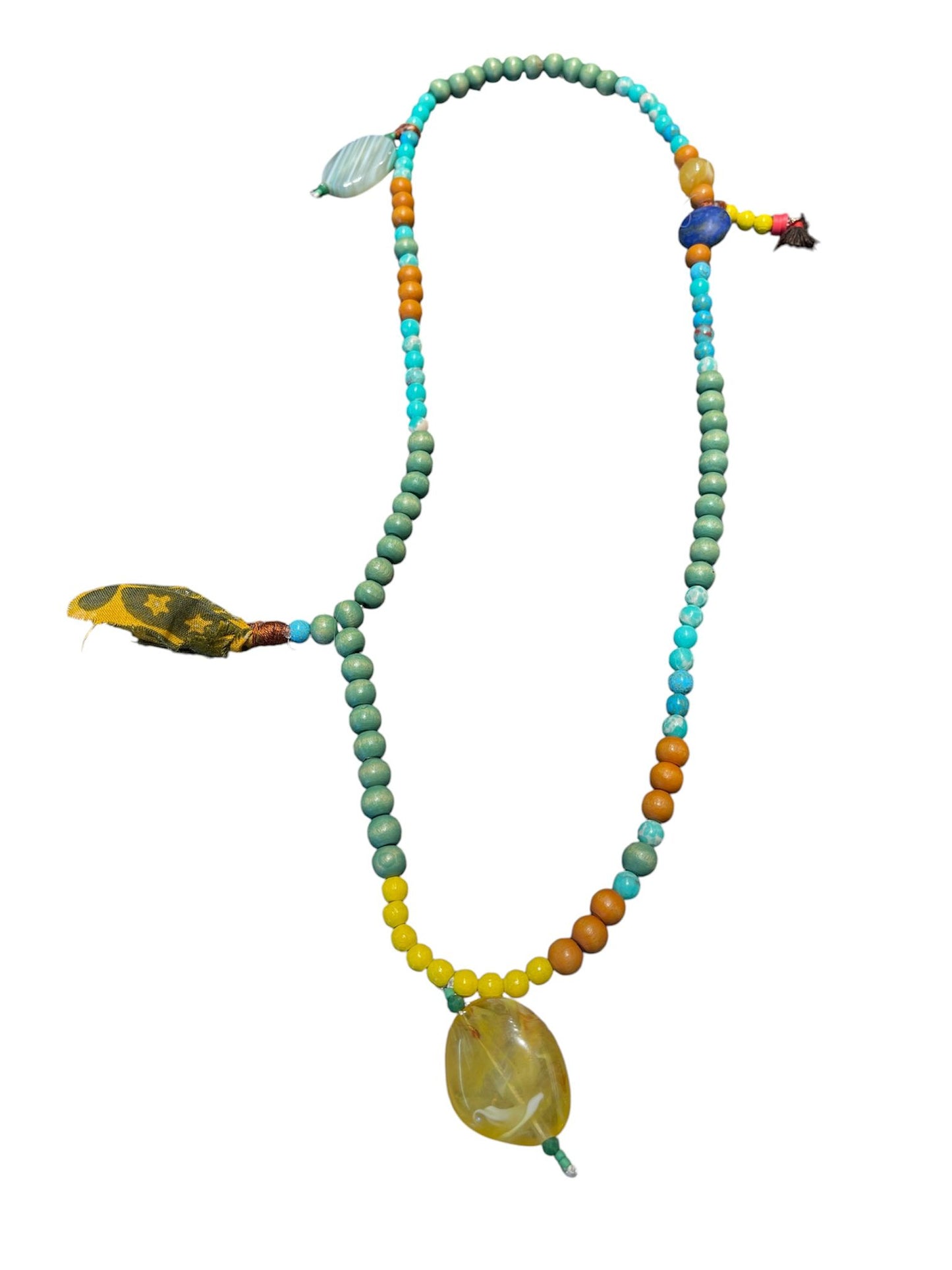 Collana Nomade – Amber & Turquoise Mix
