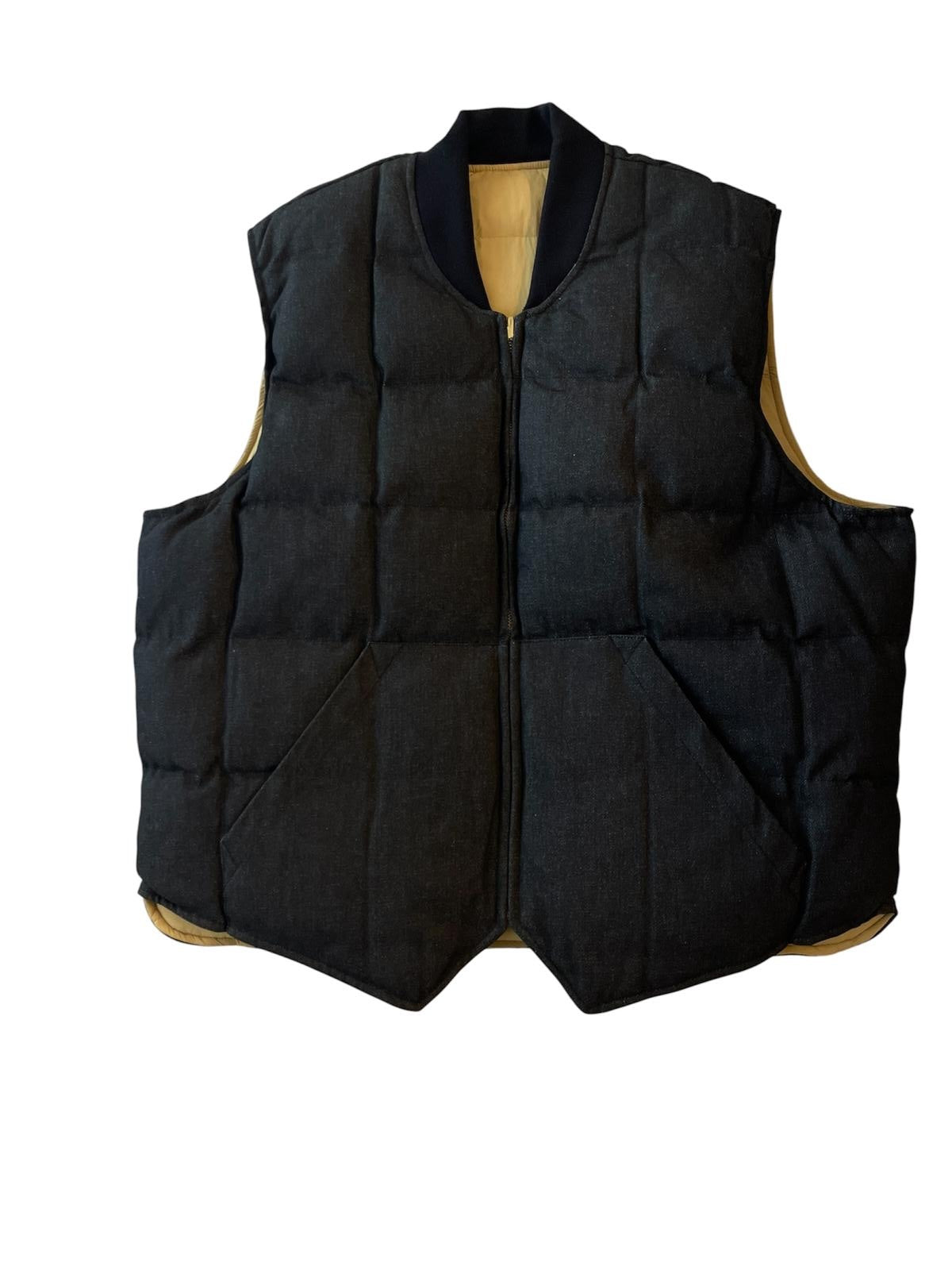 Gilet Seattle Imbottito in Piuma d'Oca Black Denim
