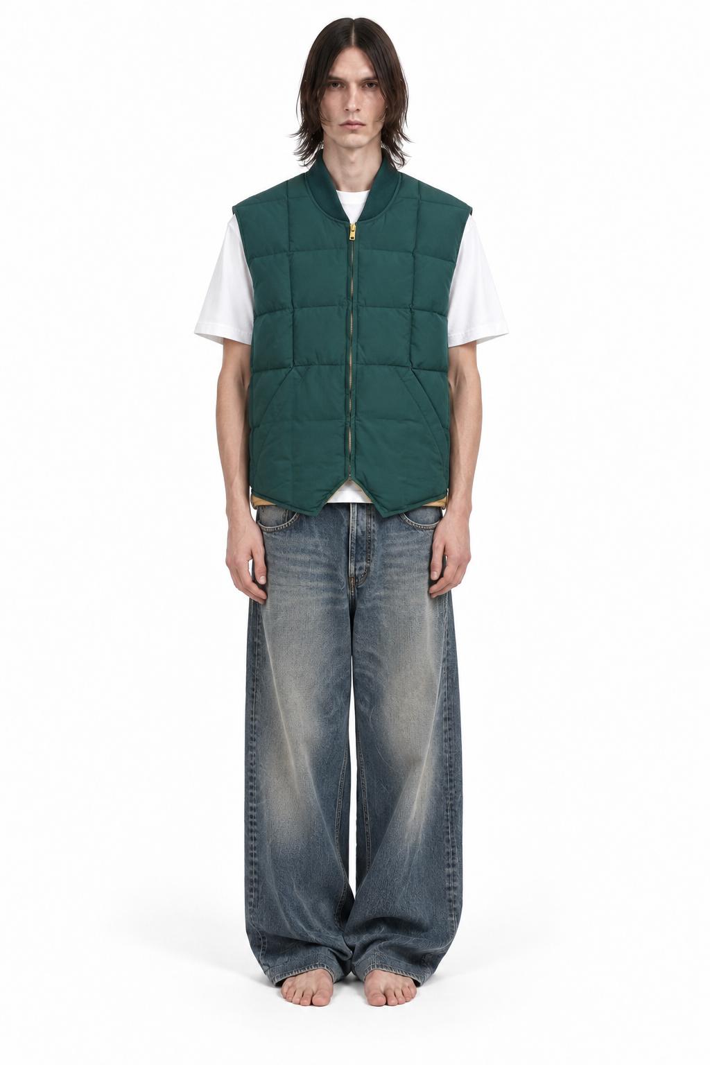 Gilet Seattle Imbottito in Piuma d'Oca Forest Green