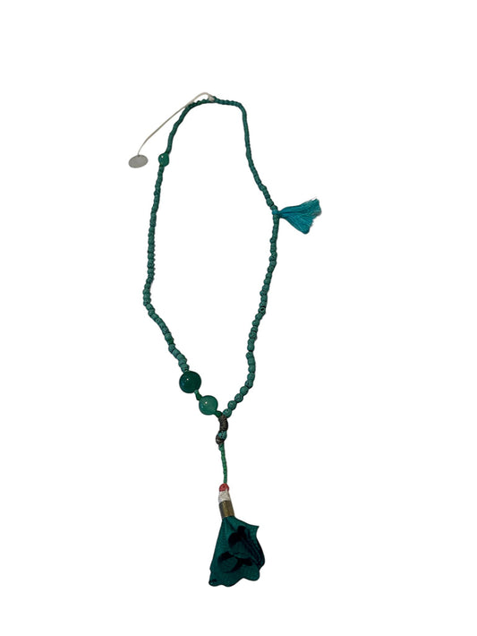 Collana "Nomade" Turquoise & Emerald con Nappe