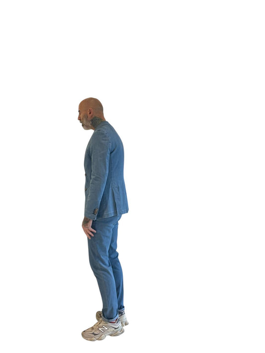 Pantalone Sartoriale Buffalo Antonio Carnevale - Denim Light Wash