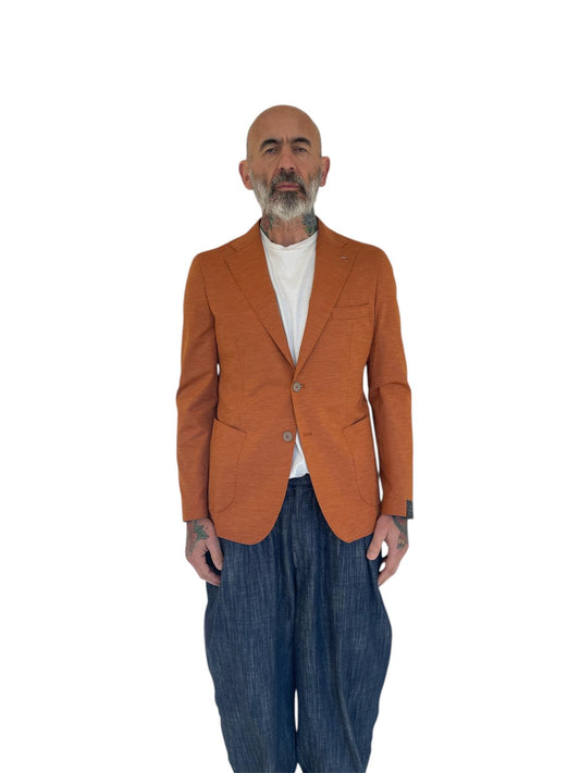 Giacca Sartoriale Oxford Antonio Carnevale - Arancio Mattone