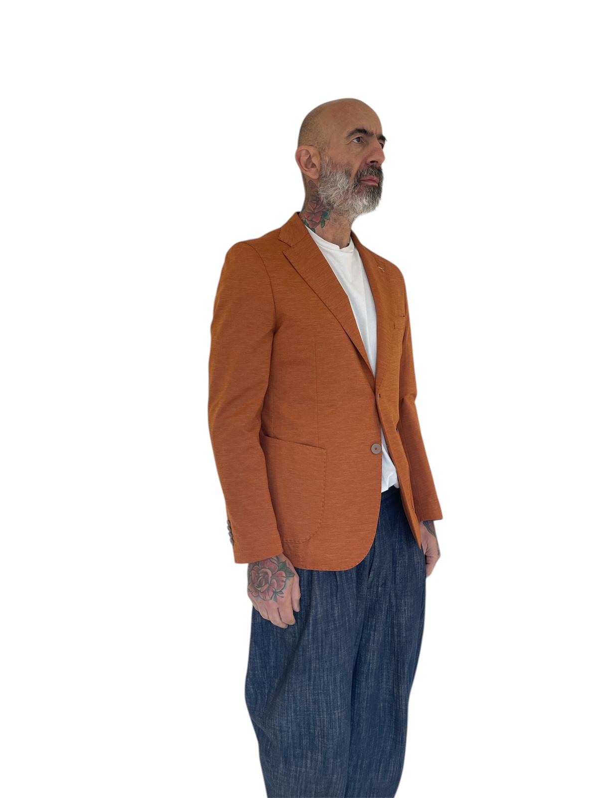 Giacca Sartoriale Oxford Antonio Carnevale - Arancio Mattone