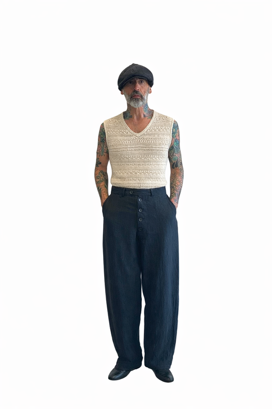 Gilet in Maglia Traforata