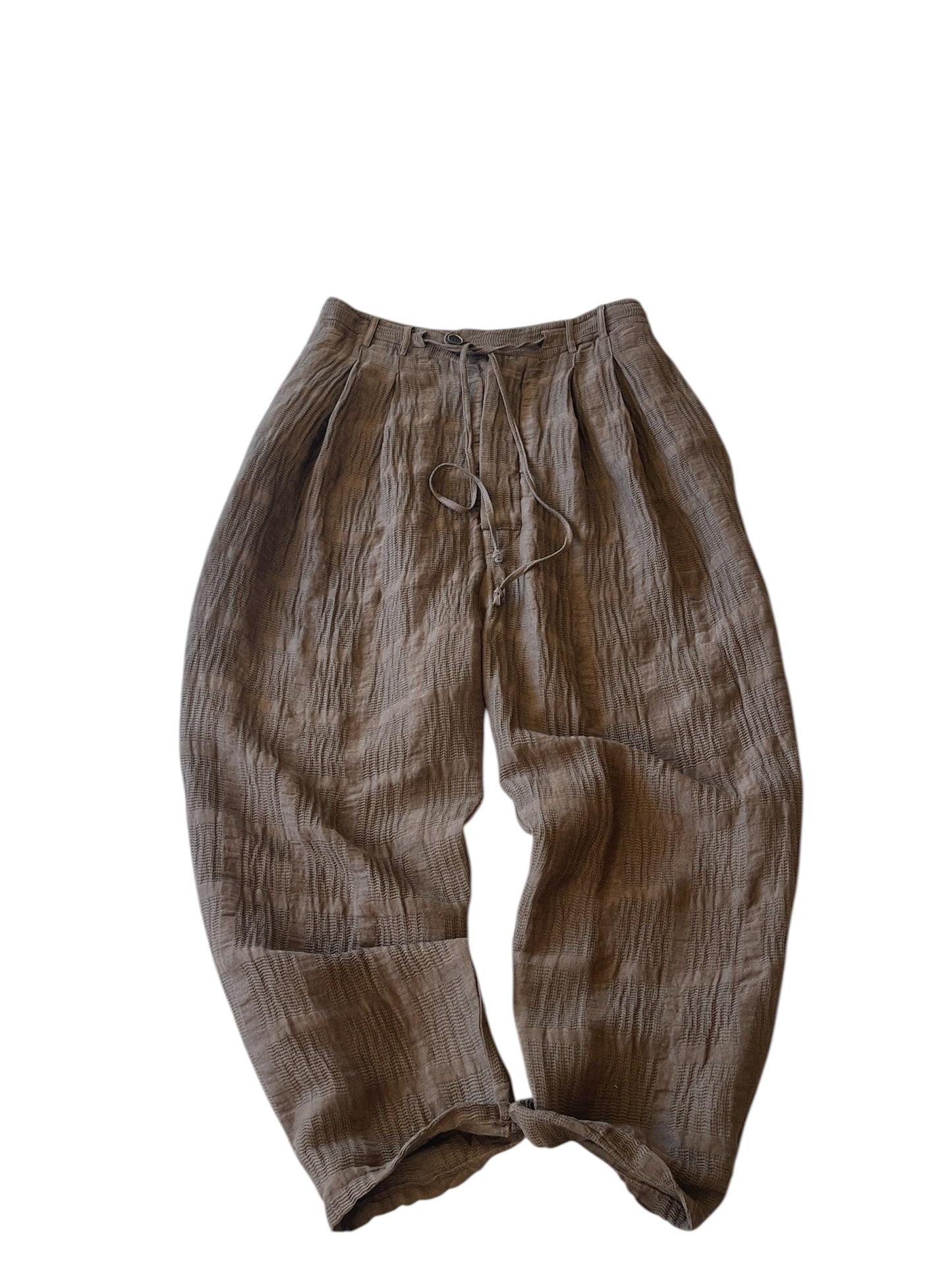 Pantalone con Coulisse e Pinces 2067 Brown