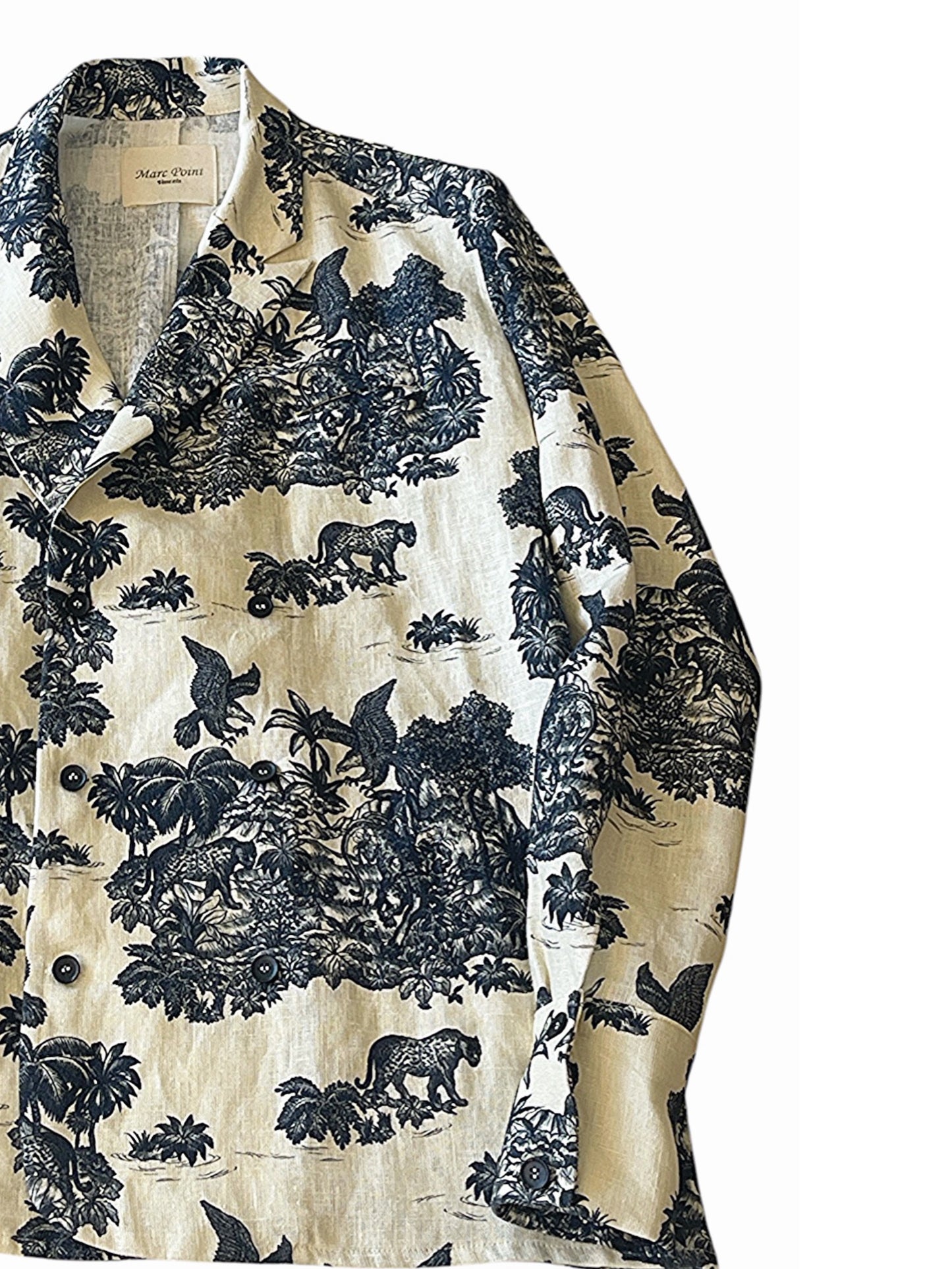 Giacca Camicia Destrutturata Stampa Savannah 0002