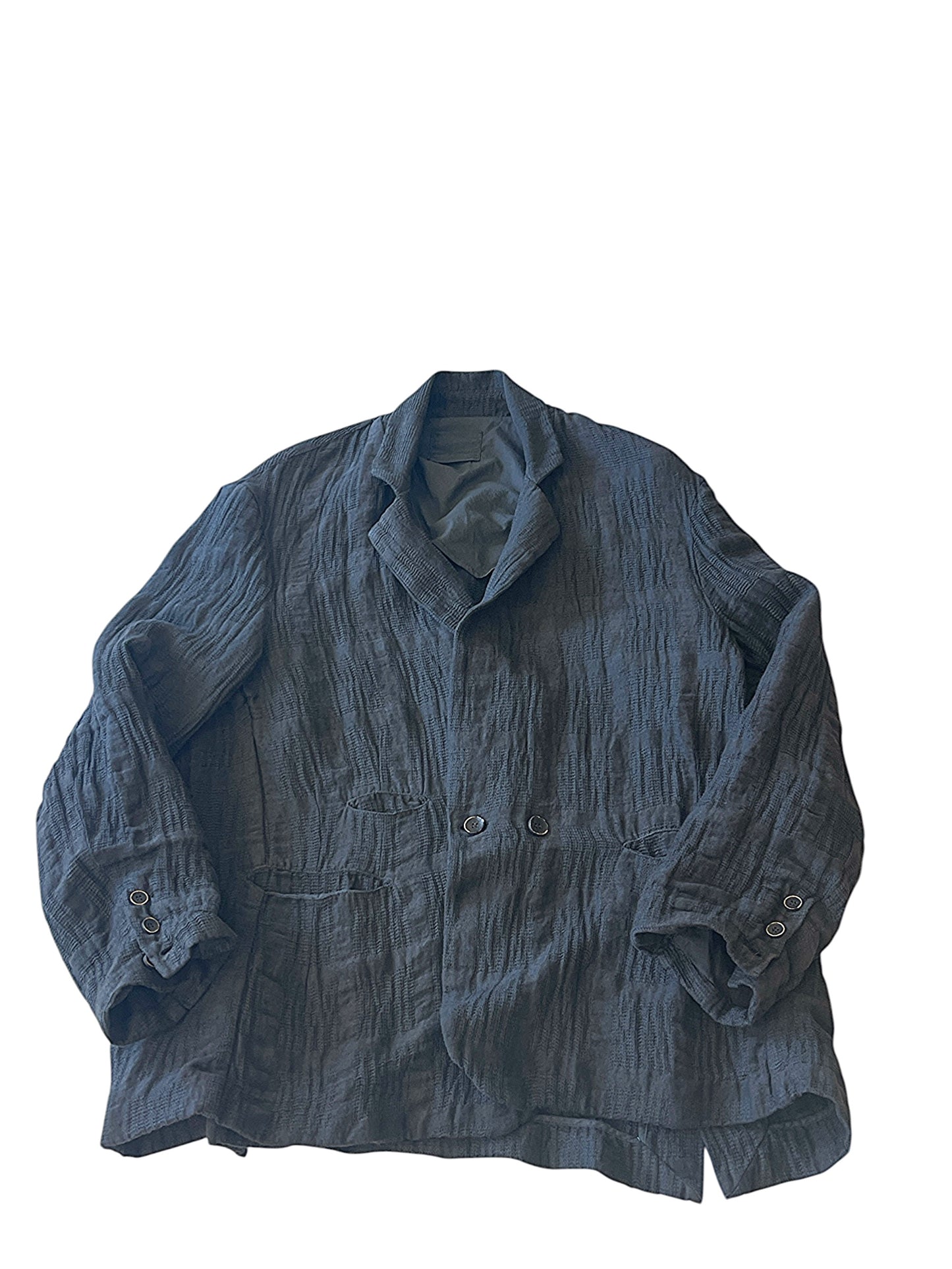 Giacca Oversize Semi Monopetto 9021 Black