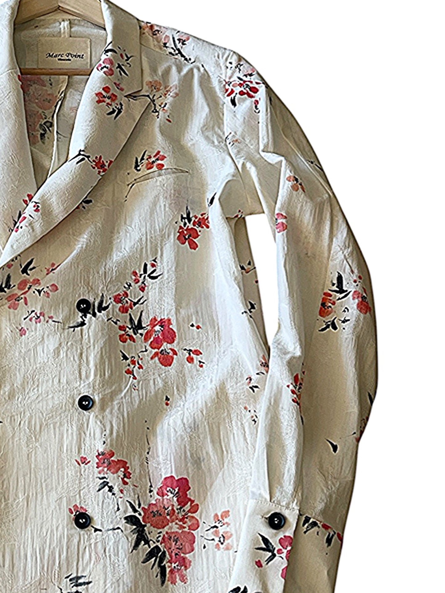 Giacca Camicia Destrutturata Stampa Floreale