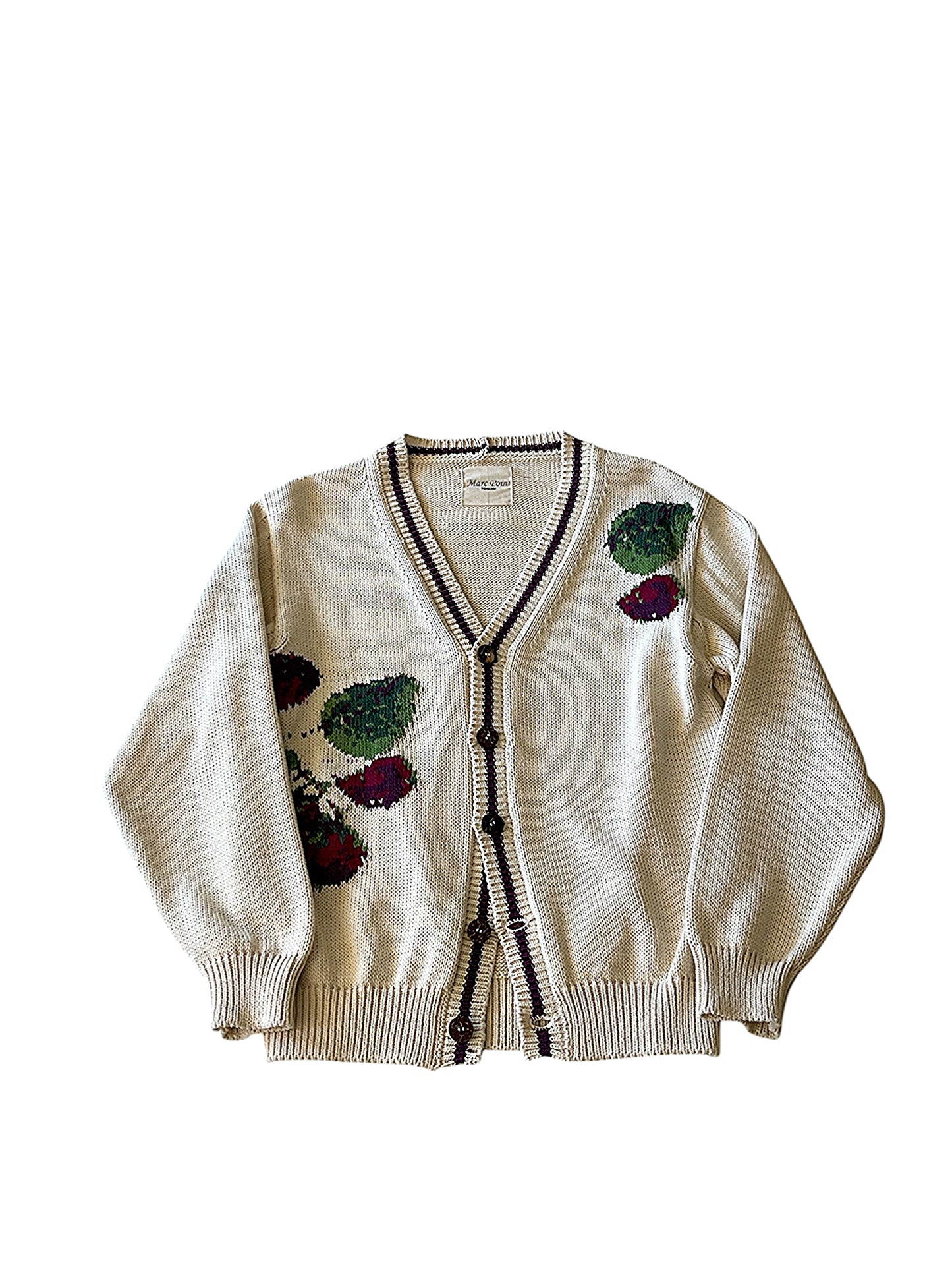 Cardigan in Maglia con Motivo Floreale