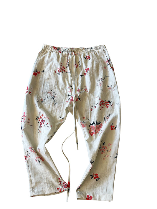 Pantalone joggin Con Stampa Floreale