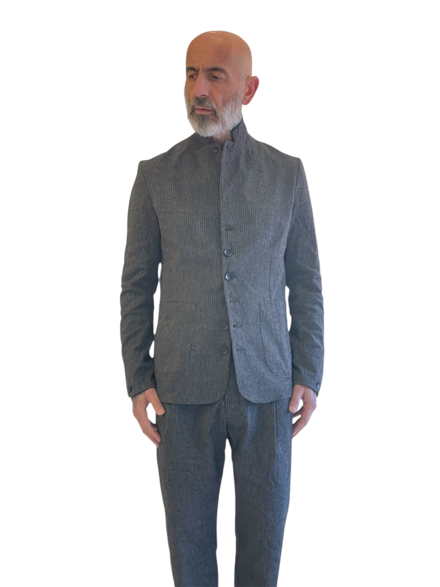 Giacca Sartoriale Slim Fit Striped 0002