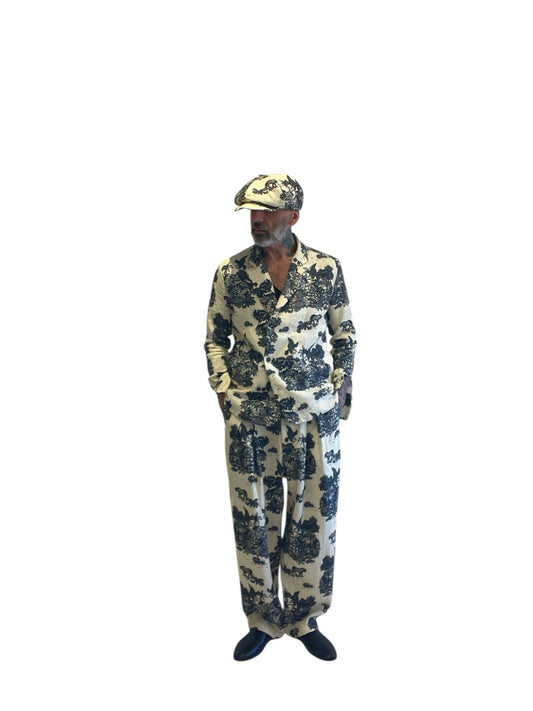 Giacca Camicia Destrutturata Stampa Savannah 0002