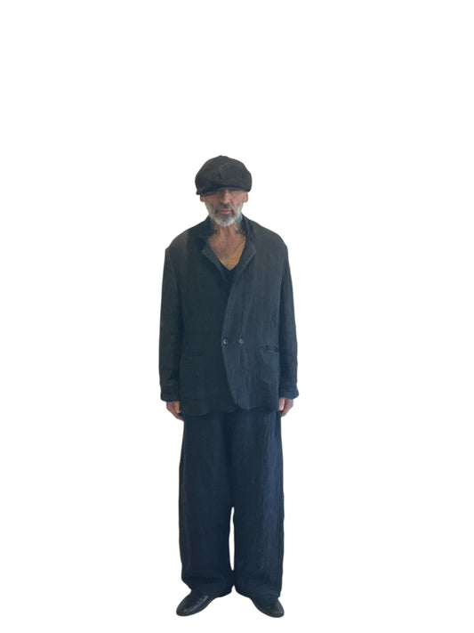 Giacca Oversize Semi Monopetto 9021 Black