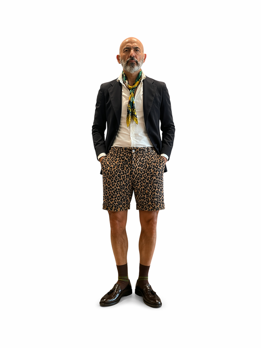 Bermuda Maison Crazy Worker 3.2 – Nut Camouflage Leopard
